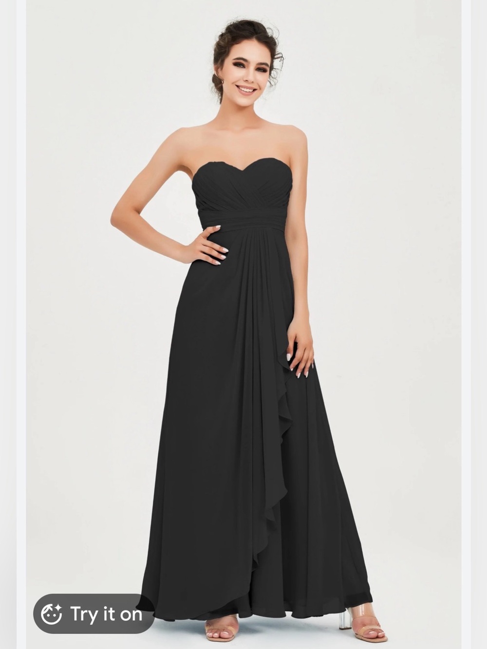 Prom/Special Occasion Dress Black Sleeveless Size Small